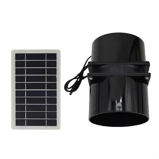 Ventilador portatil De Escape Con Panel Solar De 12 V