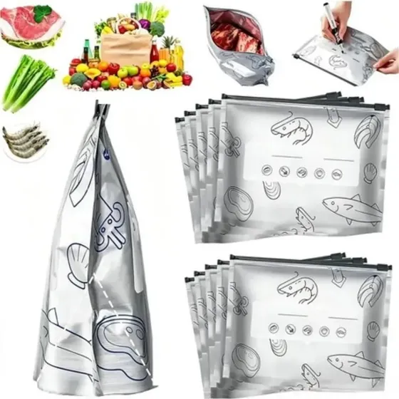Congeladora pequeña Bolsas Para Congelar Alimentos 23x17 Cm X30