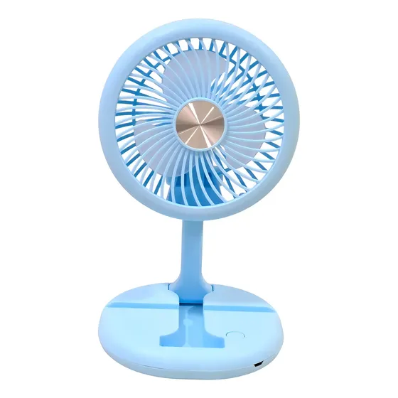 Ventilador portatil Mini Personal Recargable Tecnolab Celeste