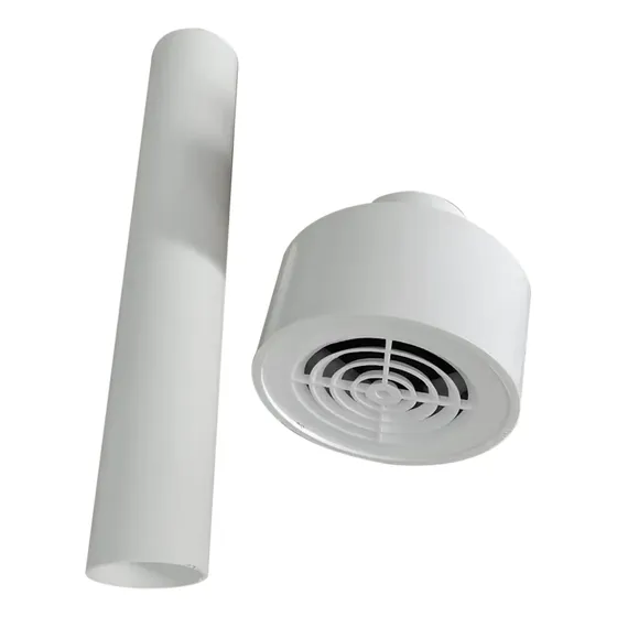 Ventilador silencioso De Escape Blanco