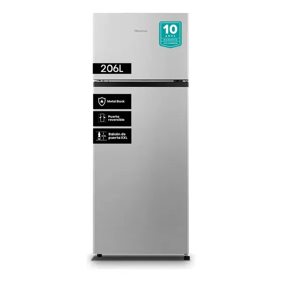 Refrigerador Hisense RD-27DR 205 Lt Silver Plateado