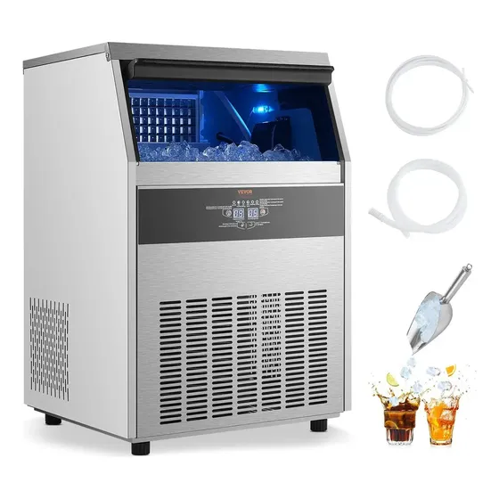 Maquina de hielo​ Fabricador Hielo Comercial 100kg -24hr Hielera