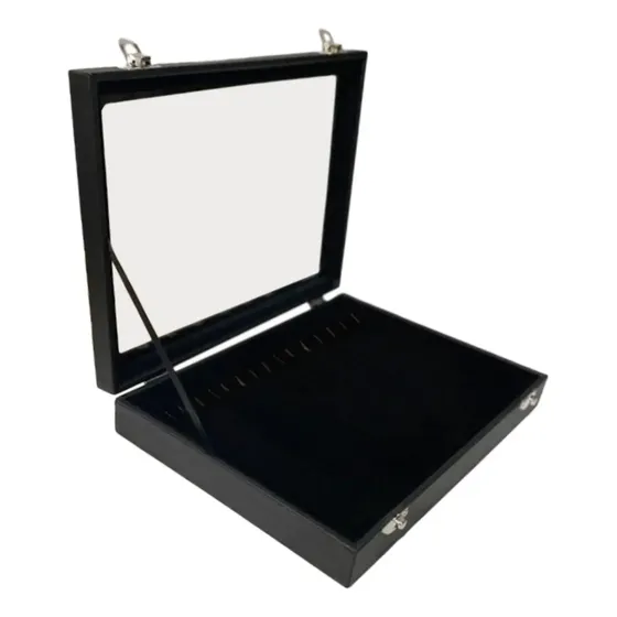 Vitrina Pastelera De Joyería Para Collares, Pu Negro