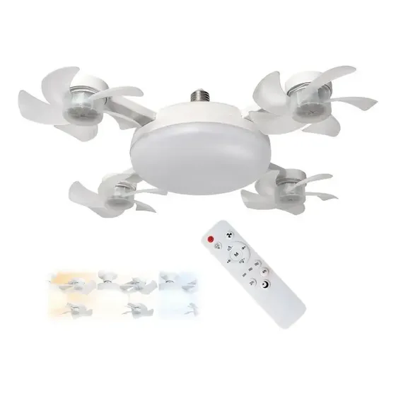 Ventilador silencioso de Techo Osmao con Luz LED 50W E27 Control