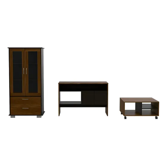 Vitrina Pastelera + Arrimo + Mesa Centro RTA Design Madera