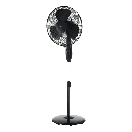 Ventilador de pie Nex VPT1610B 16'' Negro 3 Aspas Timer Oscilante