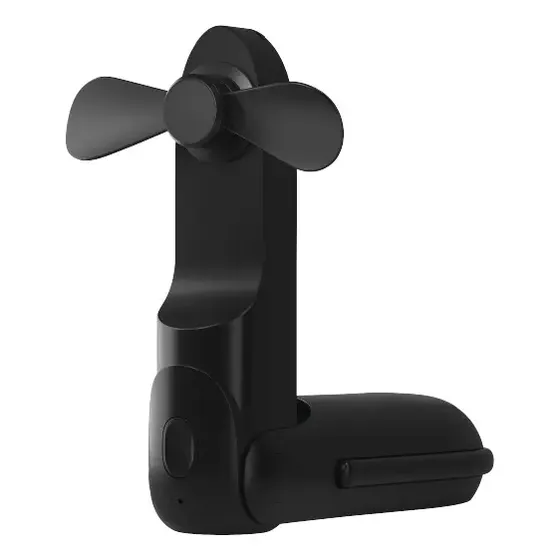Ventilador portatil Mini Recargable 3 En 1 Verde Claro Ozu Negro