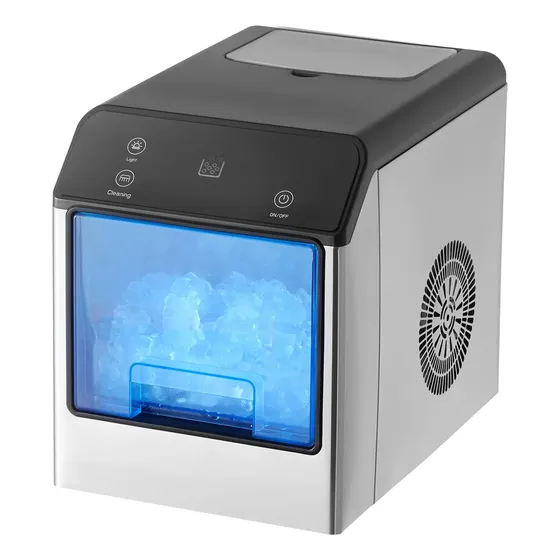 Maquina de hielo Máquina Hielo En Forma Pepitas Vevor 15 Kg/24