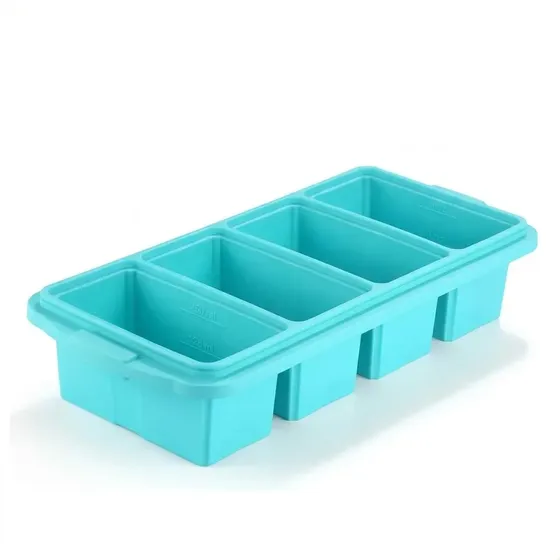 Congeladora pequeña Molde Bandeja Para Hielo Silicona Sin Tapa