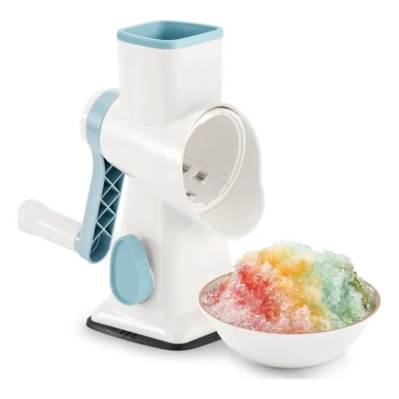 Maquina de hielo Raspador Manual Keouke 16 Cuchillas Inox Blanco