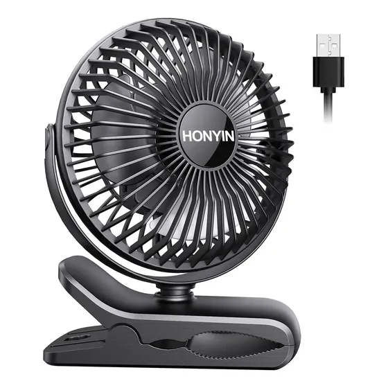 Ventilador de pie Escritorio Pequeño Fan Honyin Con Rotación