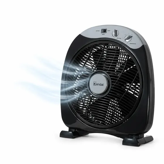 Ventilador silencioso de Piso Kendal Box KF-12B3N con Rejilla