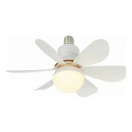 Ventilador silencioso De Techo Con Luz Silencioso, Casquillo