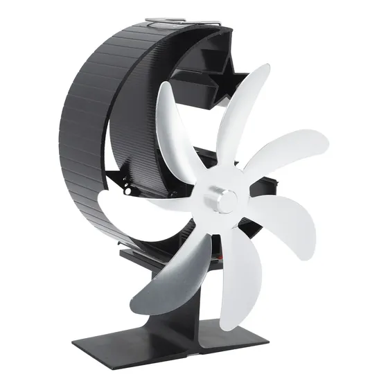 Ventilador silencioso Para Estufa De Leña, 7 Aspas, Modelo Moon