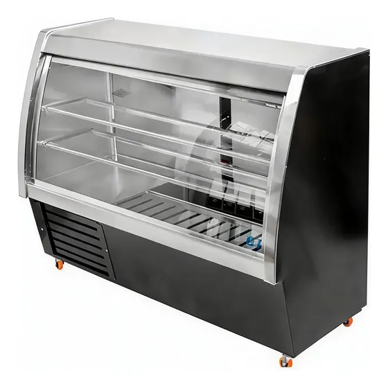 Visicooler Vitrina Mesón Refrigerado Curva 2000mm Automática