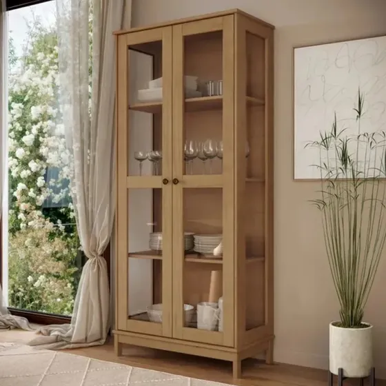 Vitrina Pastelera 2 Puertas Essencia 180x80x41 Cms. Nogal