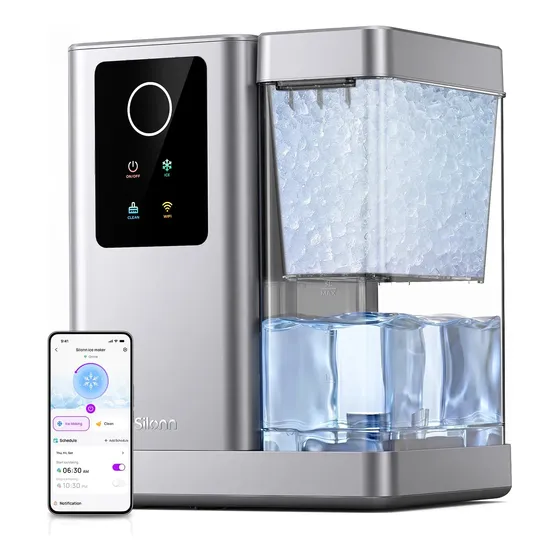 Maquina de hielo Aplicación Ice Maker Silonn 3 Litros Y Control