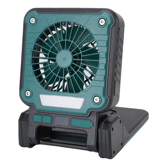 Ventilador portatil Solar Para Acampar, Panel Recargable De 10 W