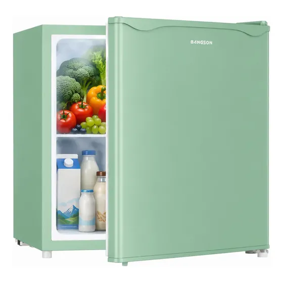 Refrigerador Mini Nevera Bangson 50l Verde Con Congelador