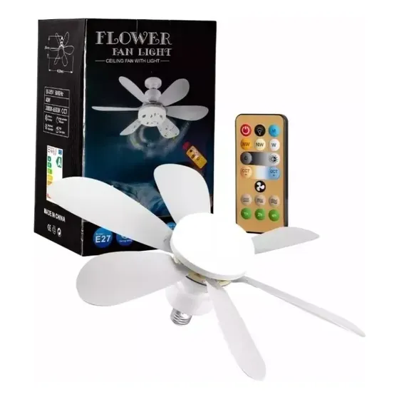 Ventilador silencioso Z De Techo Con Luz Led Y Mando A Distancia