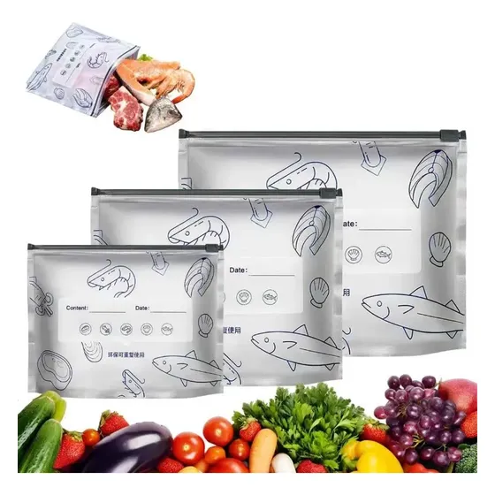 Congeladora pequeña 30pcs Bolsas Aluminio Para Comida Fresca