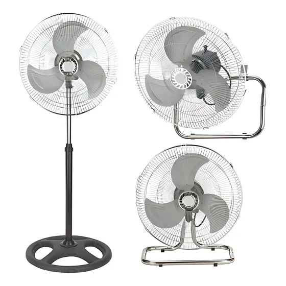Ventilador de pie 3en 1 1158795 con 3 aspas Metal estructura