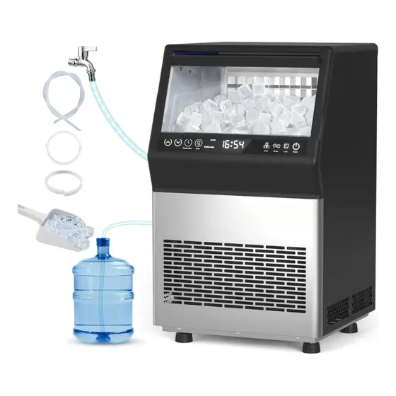 Maquina de hielo​ Máquina Para Hacer Hielo Comercial, 80lb/24h