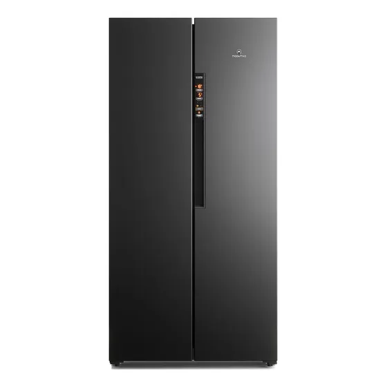 Refrigerador Mademsa 430l Nofrost Side By Side Mas430b Negro