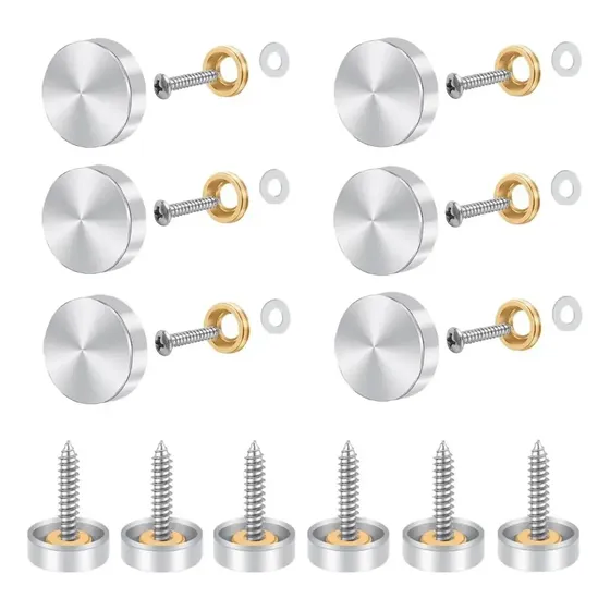 Vitrina Pastelera Pack 12un Inoxidable Tapa Tornillos Inoxidable