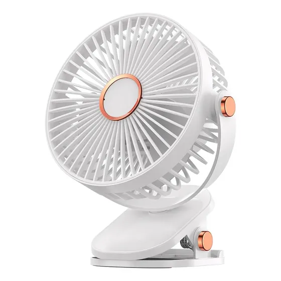 Ventilador portatil de Escritorio Inalámbrico con Luz LED y 5