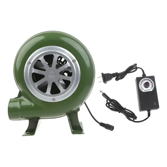 Ventilador de pie Potente Para Encender Lareiras Carbón Con Regu