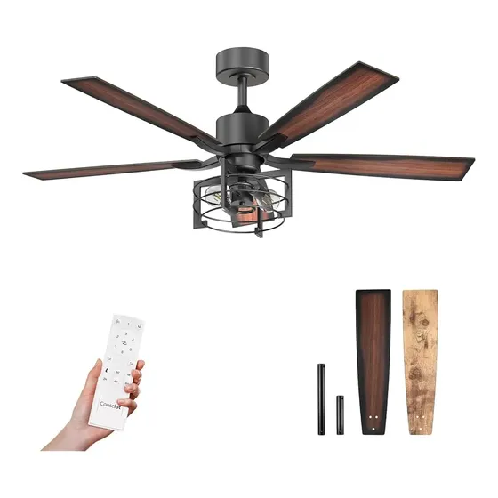 Ventilador silencioso de Techo Consciot de 52" con Luces