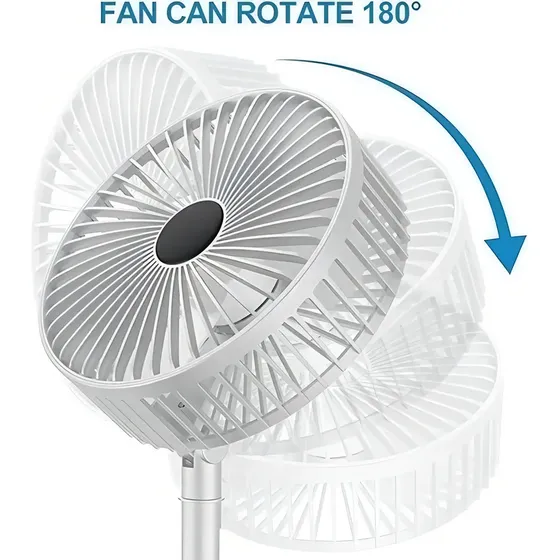 Ventilador de pie Plegable Recargable Usb Extendible