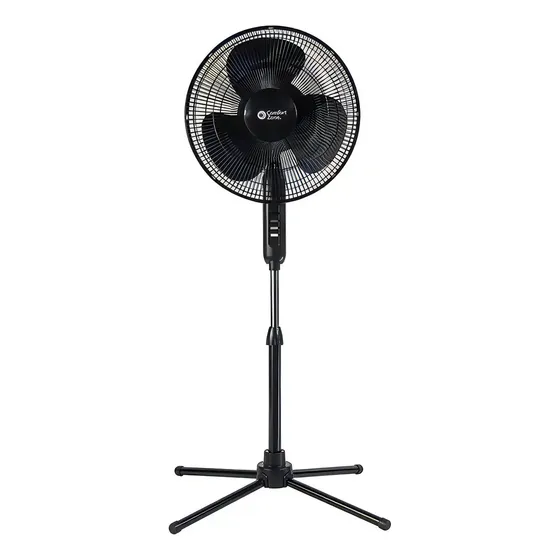 Ventilador de pie Comfort Zone CZST161BTEBK 16" Negro