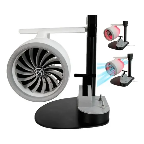 Ventilador silencioso Sobremesa Decreative Turbo, Turbofan
