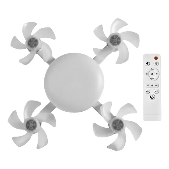 Ventilador de pie [a Techo Led E27 Con Función Atenuación
