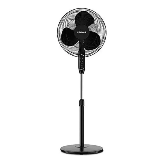 Ventilador de pie Pedestal Pelonis Supreme 16-negro 40 Cm Con Co