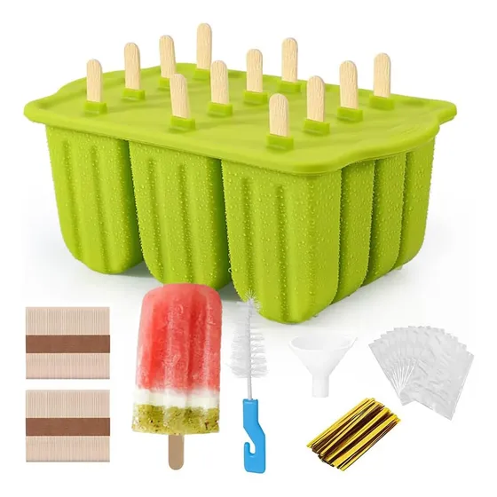 Congeladora pequeña Moldes Y Bandejas De Silicona Para Paletas