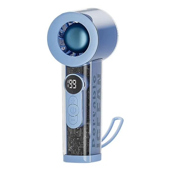Ventilador portatil Jdxj Q Fan Pantalla Digital Portátil De Alta