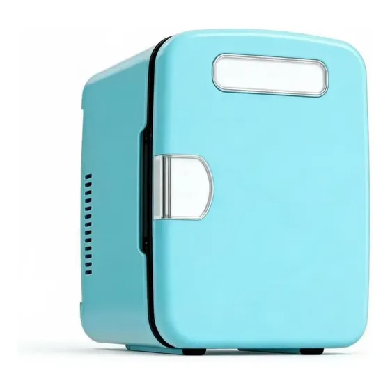 Refrigerador Mini Portátil Con Asa Empotrada, Tipo C Azul