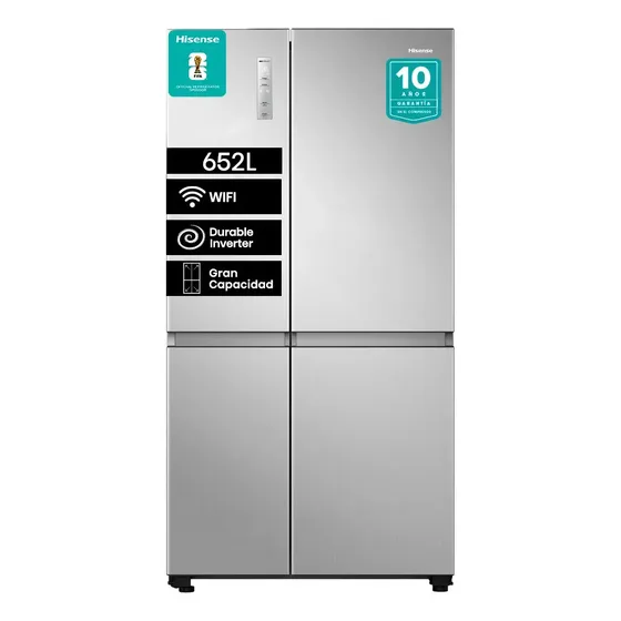 Refrigerador 2 puertas Hisense Side By Side 652 Lts No Frost