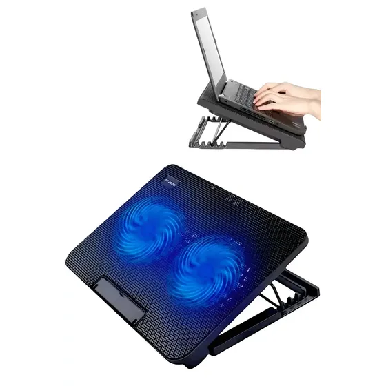 Ventilador portatil Base Notebook 17 Pulgadas Gamer Mesa Soporte