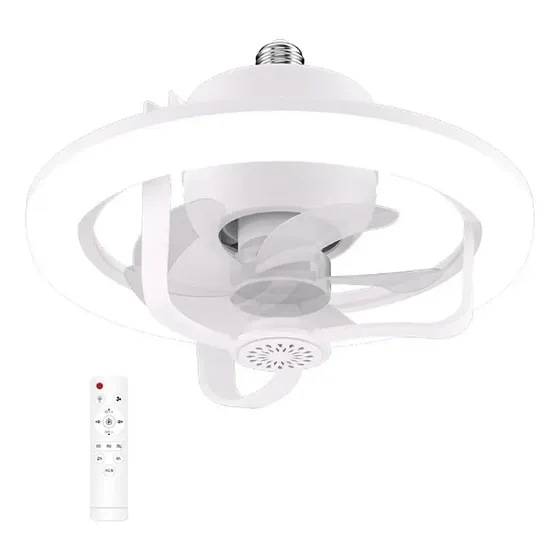 Ventilador silencioso De Techo Db 50w Con Luz Integrada E27