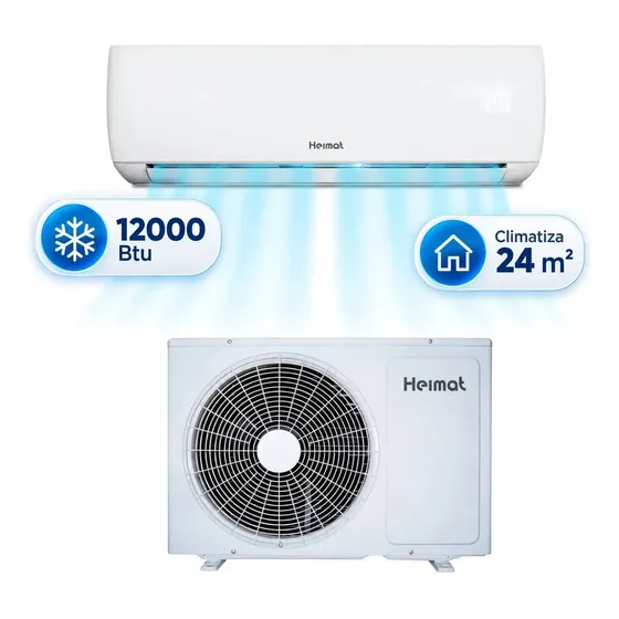 Aire acondicionado 12000 btu Split Muro Inverter Heimat Hac