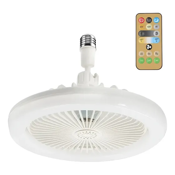 Ventilador silencioso De Techo Con Luz Led Y Control Remoto 2en1