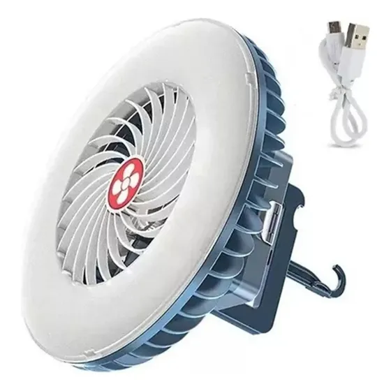 Ventilador portatil Para Tienda De Campaña Con Luz Nocturna