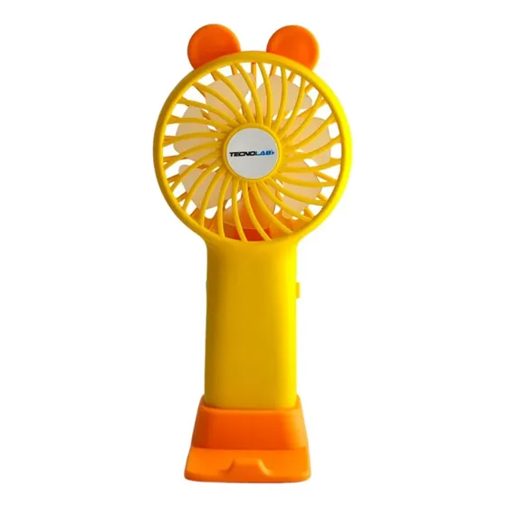 Ventilador portatil Mini Portátil Recargable Amarillo Tl672o