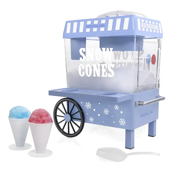 Maquina de hielo Máquina Afeitado Hielo Azul Vintage Con 2