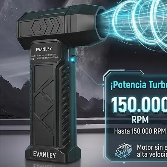 Ventilador portatil Soplador Turbo Portátil Cleber 150000 RPM
