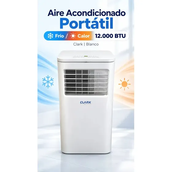 Aire acondicionado 12000 btu Portátil Frio Calor Blanco